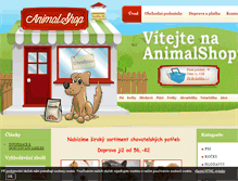 Tablet Screenshot of animalshop.cz